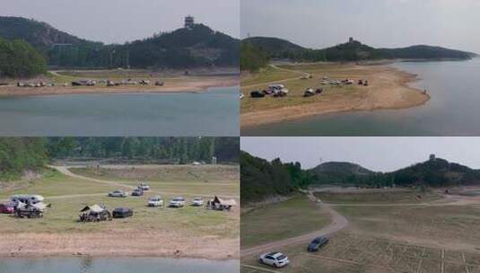 黄陂木兰云雾山露营地高清在线视频素材下载