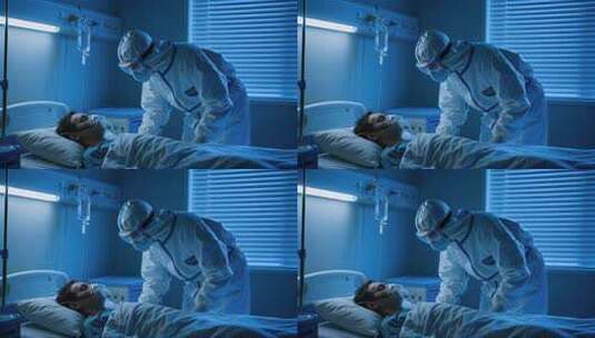 护士节医生防护服病房救治病人医疗场景高清在线视频素材下载