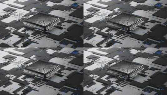 大数据AI智能5G高科技芯片 AE工程高清AE视频素材下载