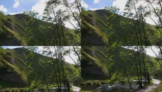 美丽的高山与河流高清在线视频素材下载