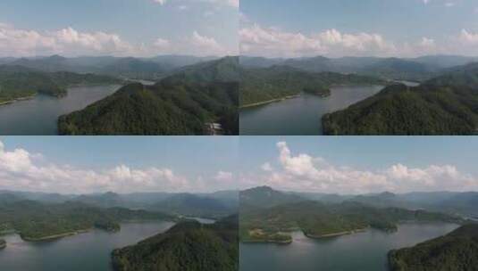 东白湖航拍江河湖海0025高清在线视频素材下载