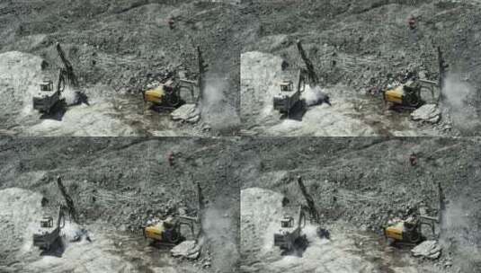 挖掘机挖掘现场高清在线视频素材下载
