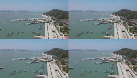 福建 湄洲岛 5A 景区  航拍高清在线视频素材下载