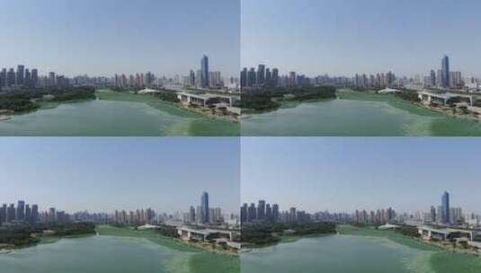 武汉城市风光航拍高清在线视频素材下载