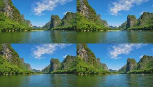 广西美景 桂林山水 漓江风光 漓江漂流高清在线视频素材下载