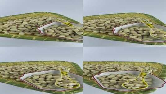 蜕皮花生仁转盘静物视频高清在线视频素材下载