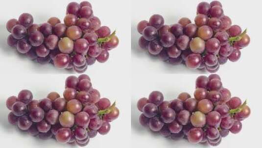 成熟美味好吃的紫色大葡萄4k旋转高清在线视频素材下载