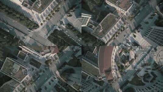 重庆两江新区街景高清在线视频素材下载