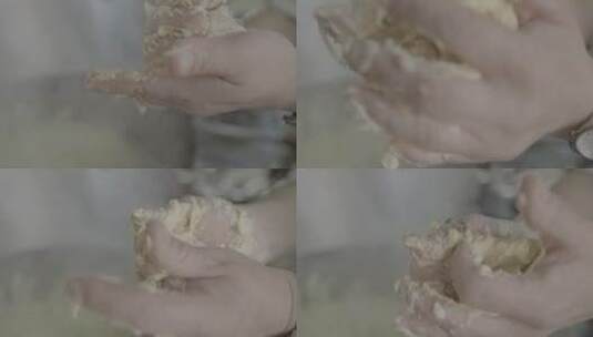 满族酸汤子美食制作过程高清在线视频素材下载