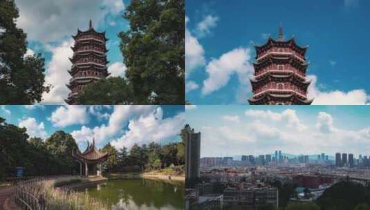 云南昆明城市延时素材高清在线视频素材下载