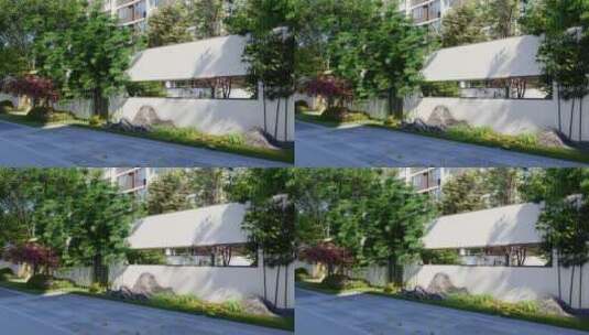 三维渲染中式园林 景观动画高清在线视频素材下载