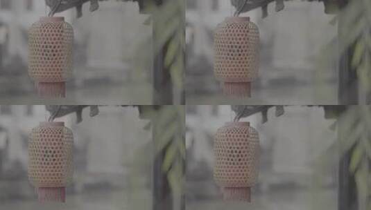 【空镜】4K江南建筑-古镇街景灯笼- log原片高清在线视频素材下载