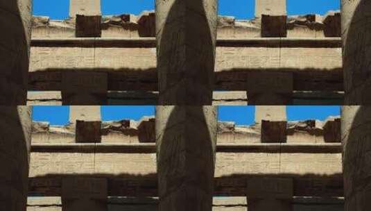 卡尔纳克神庙的浮雕高清在线视频素材下载