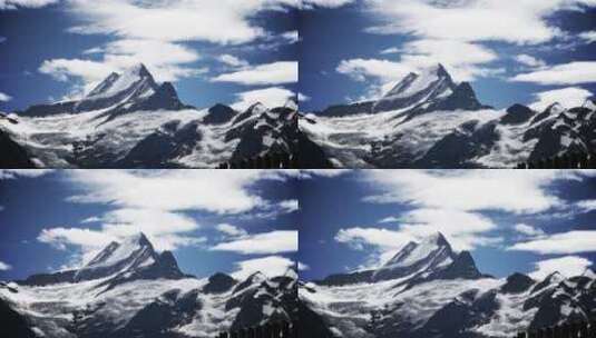 大自然雪山高清在线视频素材下载