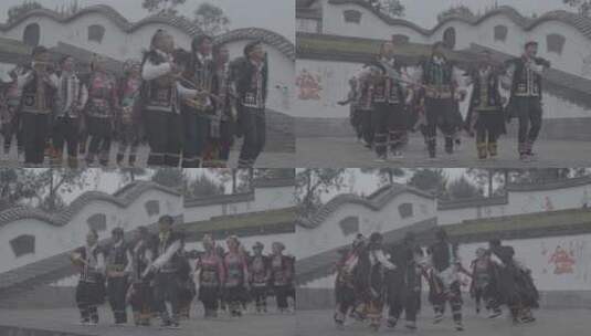 云南彝族舞蹈高清在线视频素材下载
