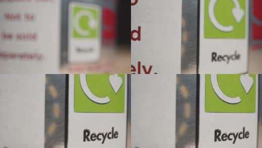 回收标志特写高清在线视频素材下载