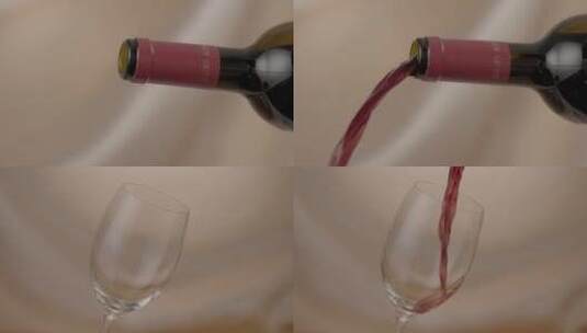 丝绸质感红酒倒酒高清在线视频素材下载