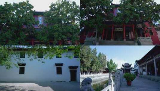 武汉汉阳归元禅寺历史文化建筑4K视频合集高清在线视频素材下载