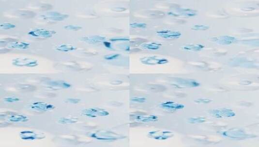 微观细胞结构生物科技概念3D渲染高清在线视频素材下载