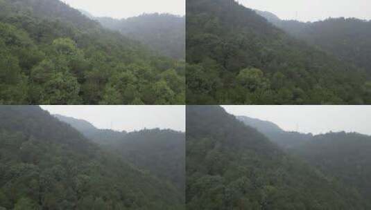 航拍重庆南山泉山步道，山脉，森林高清在线视频素材下载