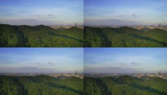 4k长沙谷山森林公园宝宁寺航拍高清在线视频素材下载