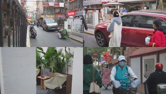 8132 街道 行人 游客 南京 生活 气息高清在线视频素材下载