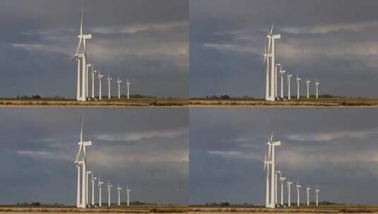 风力发电厂高清在线视频素材下载
