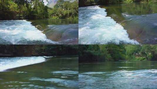 水河流水花山水河水高清在线视频素材下载