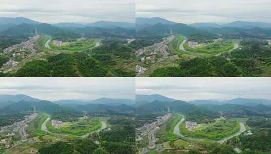 丽水仙都景区高空航拍高清在线视频素材下载