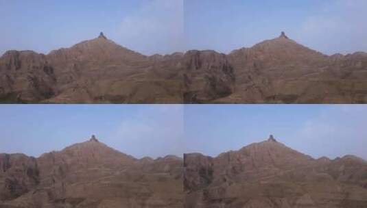 甘德尔山 乌海 成吉思汗博物馆 平移航拍高清在线视频素材下载