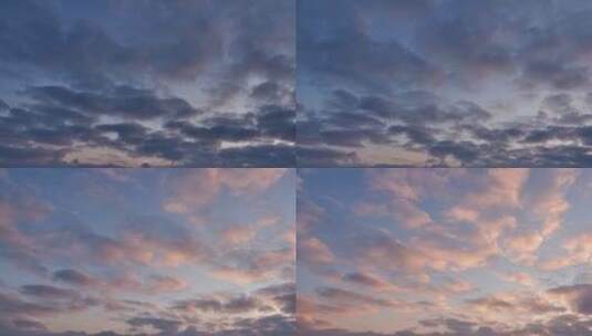 日出时蓝天上的云高清在线视频素材下载