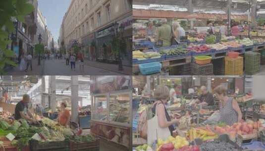 匈牙利布达佩斯市场Li高清在线视频素材下载