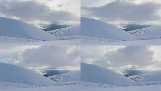 雪山与云延时摄影高清在线视频素材下载