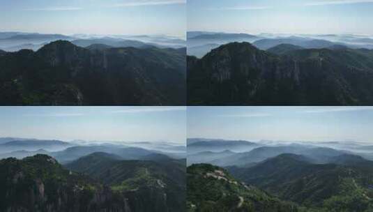 云雾缭绕山峦间-b高清在线视频素材下载