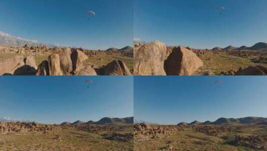 户外滑翔伞动力伞高清在线视频素材下载