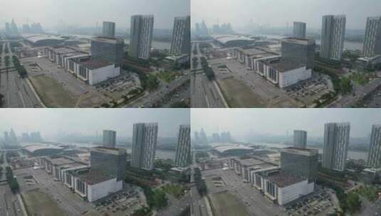 广州国际采购中心建筑外观高清在线视频素材下载