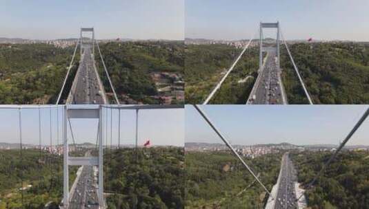 博斯普鲁斯伊斯坦布尔大桥高清在线视频素材下载