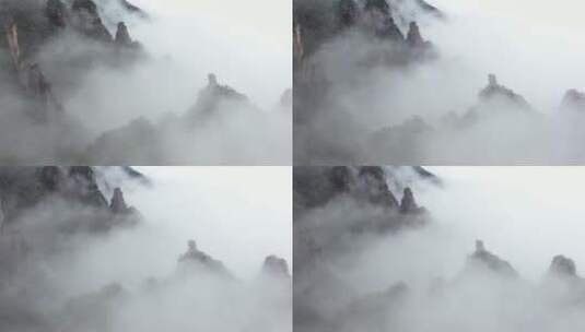 云雾缭绕三清山高清在线视频素材下载