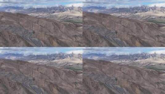 新疆 峡谷 湖泊 雪山 白沙湖 南疆 喀什高清在线视频素材下载