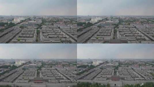 山东潍坊青州古城航拍高清在线视频素材下载