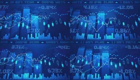 金融数据分析图表高清在线视频素材下载