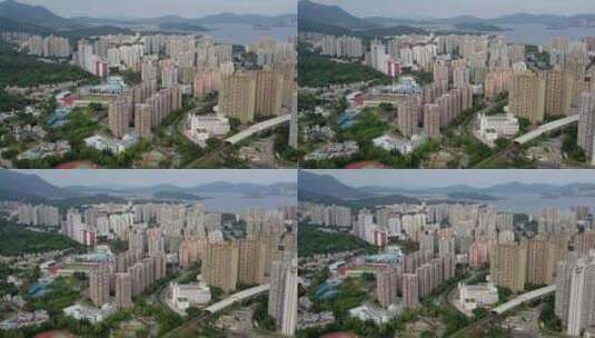 航拍中国香港港岛高楼高清在线视频素材下载