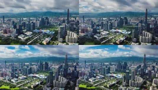 深圳城市地标航拍延时高清在线视频素材下载