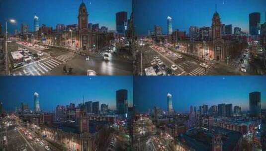 【高清6K】沈阳和平区老建筑街景航拍高清在线视频素材下载
