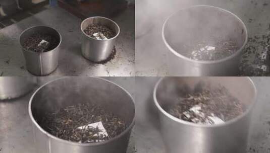 普洱茶车间加工工艺流程干燥高清在线视频素材下载
