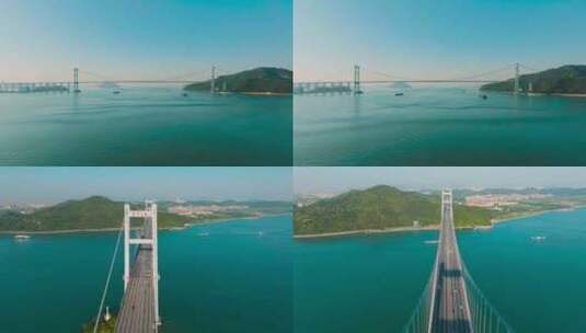 虎门大桥航拍合集高清在线视频素材下载