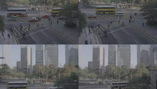 香港中环街景高清在线视频素材下载