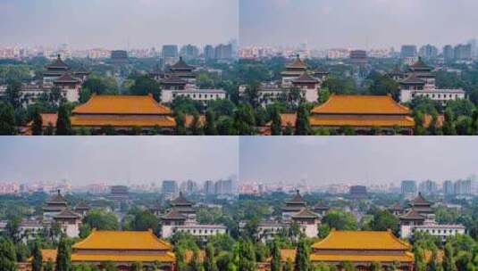 北京_故宫博物院_寿皇殿_鼓楼_地安门内大街高清在线视频素材下载