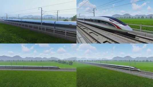 高铁 动车 复兴号 中国速度高清在线视频素材下载