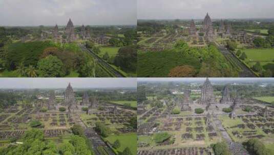 印度教寺庙鸟瞰图高清在线视频素材下载